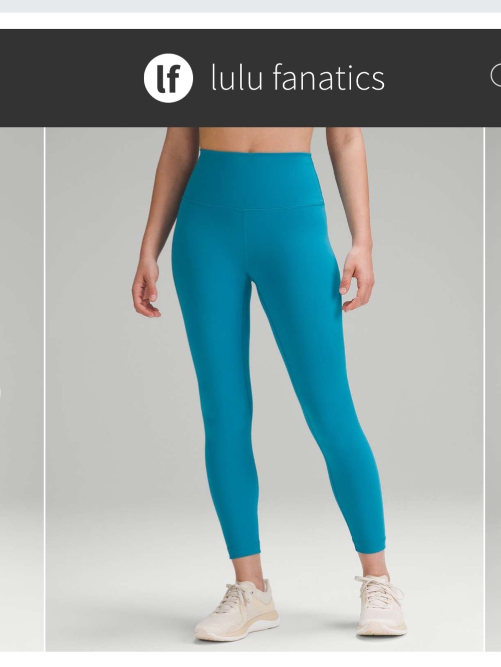NWT Lululemon Wunder Train High-Rise Tight 25" Sz 12 Hawaiian Blue 7/8 Length